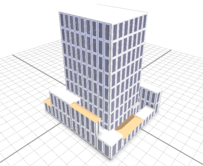 带附属楼商业建筑-CGA算法社区